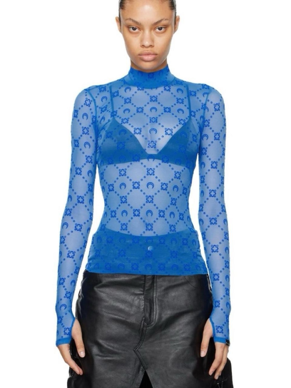 Marine Serre Blue Sheer Matching Set – XS